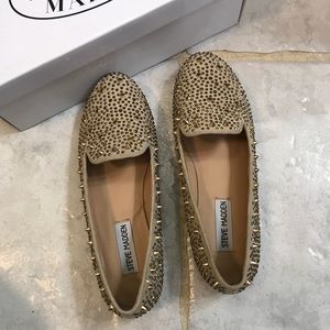 NIB! Steve Madden Gold Flats